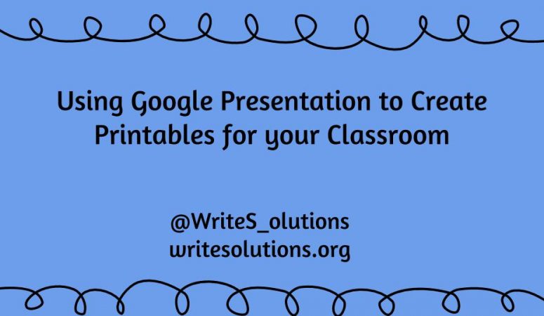 Using Google Presentations for What??