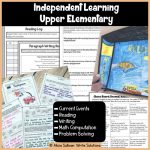 Free independent learning pack for upper elementary/ middle grades